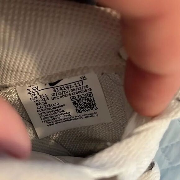 Nike AF 1 youth size 3.5 - Picture 6 of 8